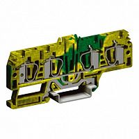 Пружинная клемма для заземления DKC HTE 4мм?, желто-зеленый, ZHT270-RET | код. ZHT270-RET |  DKC